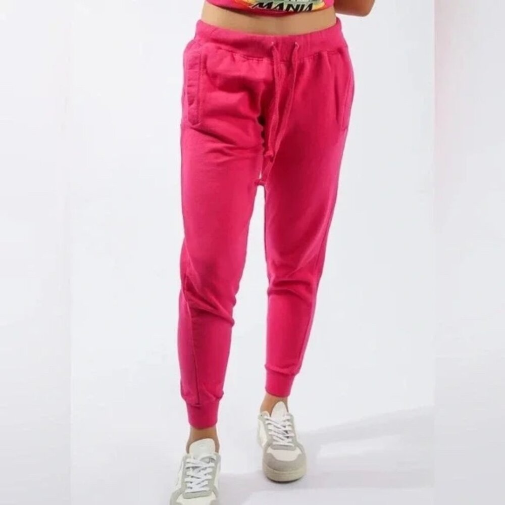 La Destresse Hot Pink Oversized Sweatpants Joggers XS